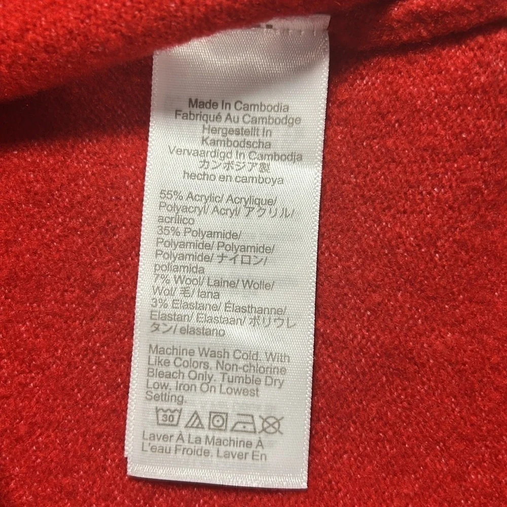 J.Crew Extra Soft Wool Blend Sweater Women M Red Merino Alpaca Crewneck NWT